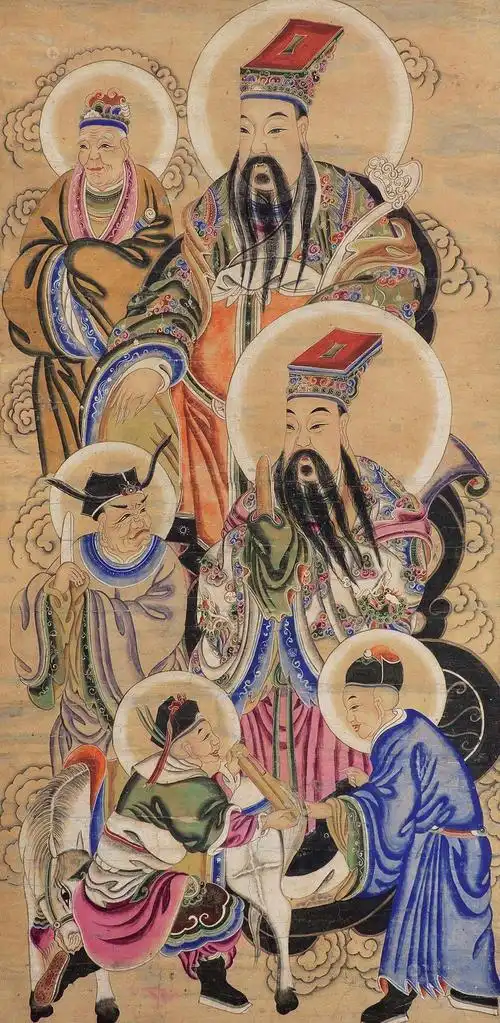 0472道教人物立轴