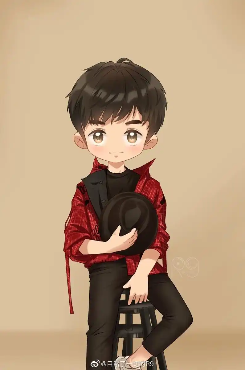 王俊凯q版饭绘一则 绅爱满分可爱至极的凯宝宝