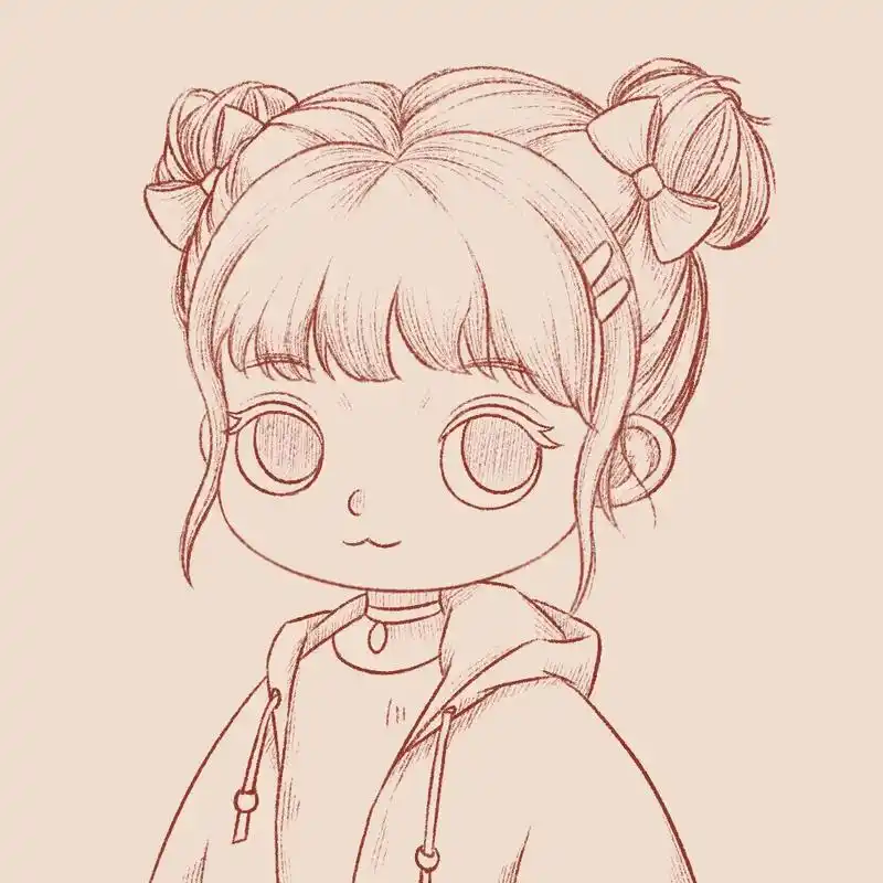 画画 #插画头像 #画个头像 #可爱卡通头 - 抖音