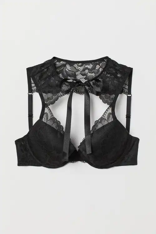 蕾丝聚拢文胸上衣