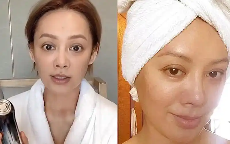 宁静直播全素颜出镜,脸颊凹陷黑眼圈,妆前妆后判若两人