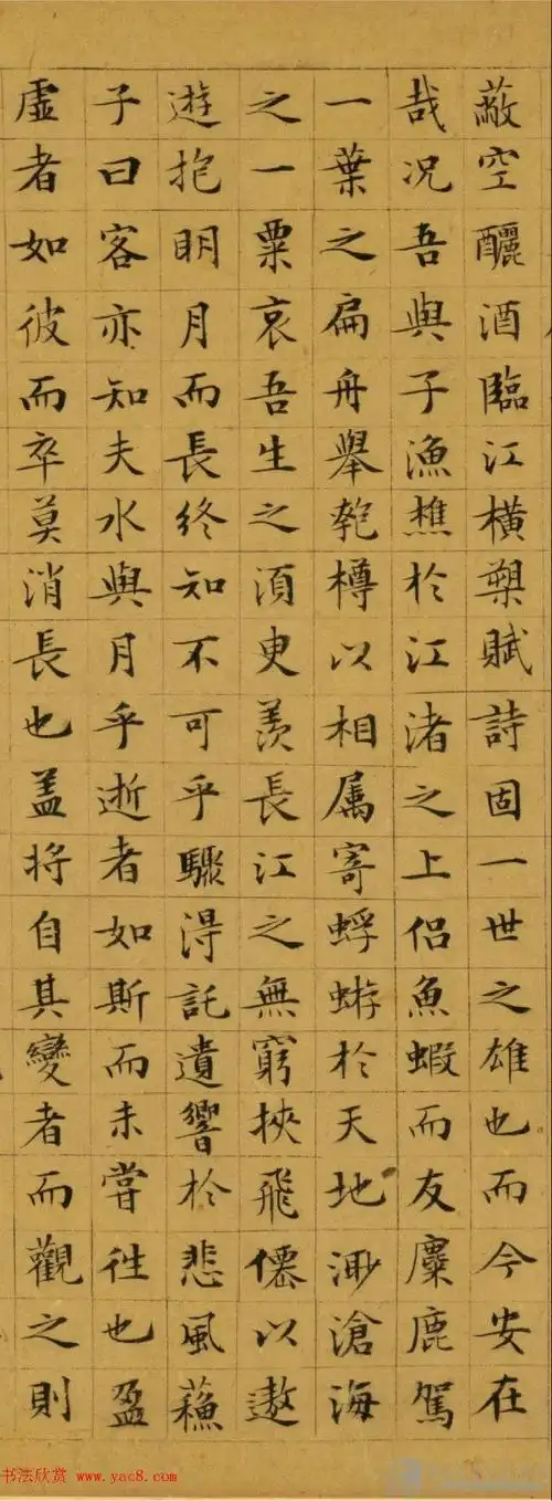 文徵明78岁小楷书前后赤壁赋