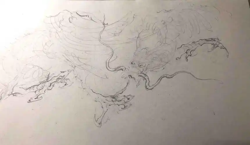 应龙图创作过程