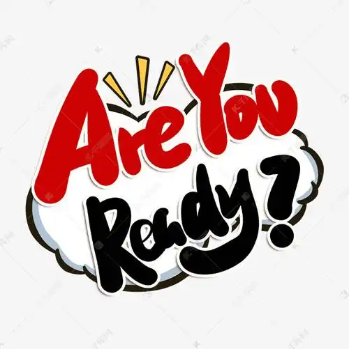 areyouready英文字体艺术字设计图片-千库网