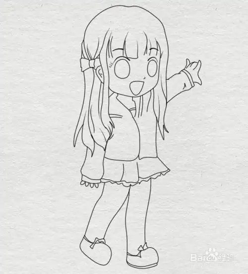 少女简笔画q版女孩可爱的小女孩人物简笔画简笔画漫画人物图片超萌q版