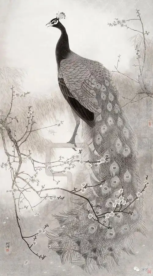 充满自然气息的画作中国画家郑阿湃工笔花鸟画作欣赏