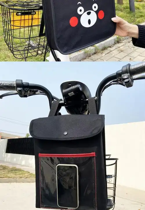 电动车前置车篮储物箱挂物包防水收纳袋电瓶车立体迷你通用自行车筐挂