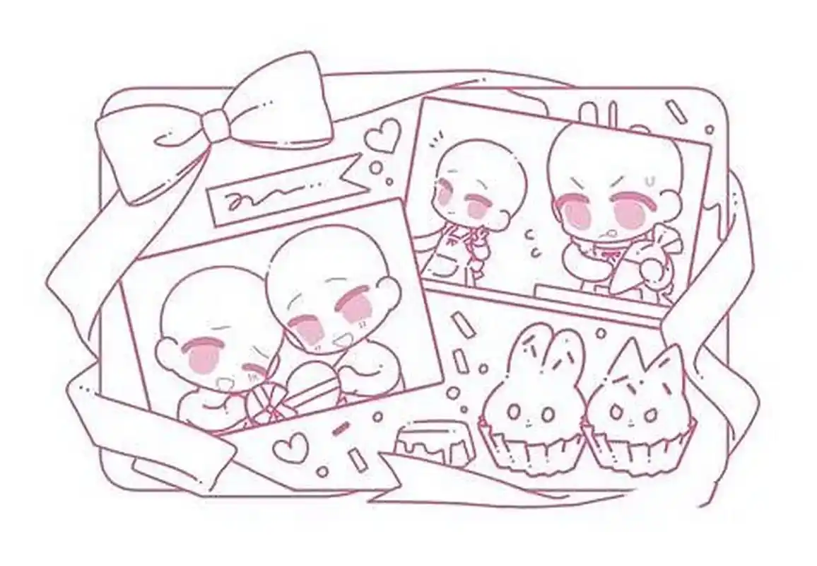 绘画素材  | q版人物模板