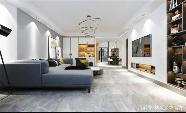 120平三室两厅现代风格沈阳装修效果图