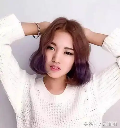 荷叶头发型图片,女生圆脸适合什么类型的发型(2017最美烫发"荷叶头")