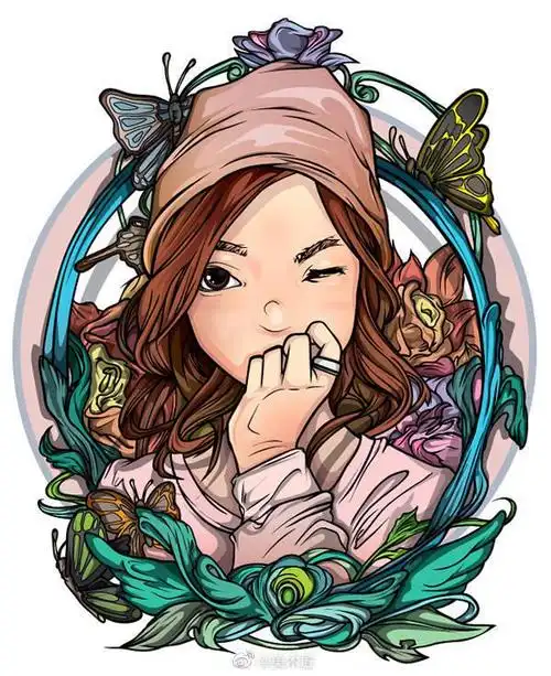 异常细腻的乱糟糟画风   人物插画设计师   1000day   板绘角色设计