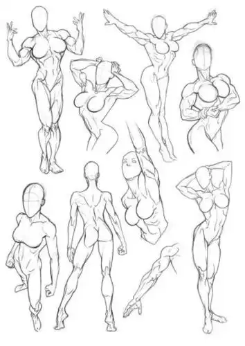 bambs79的女性人体练习 (主要是对女性肌肉,以及各动作角度的练习)