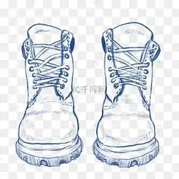 短靴手绘