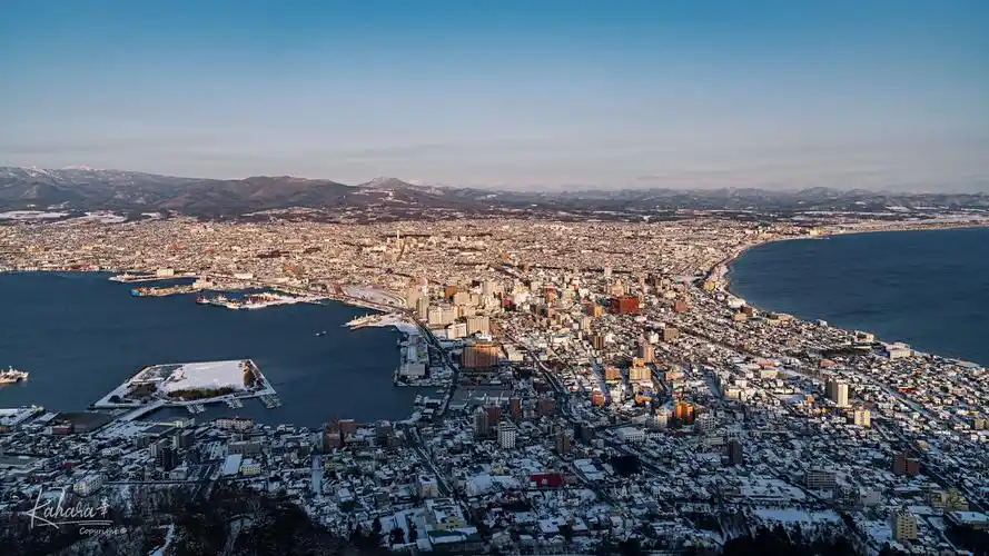 2019年末拍摄于北海道函馆山观景台