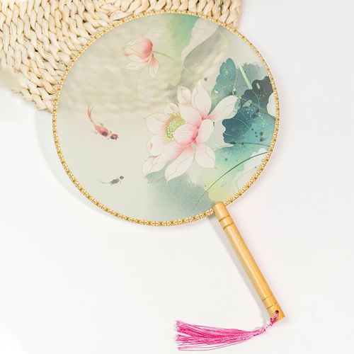水灵间古风团扇中式汉服扇子饰品古典古装女童宫廷女式小圆扇