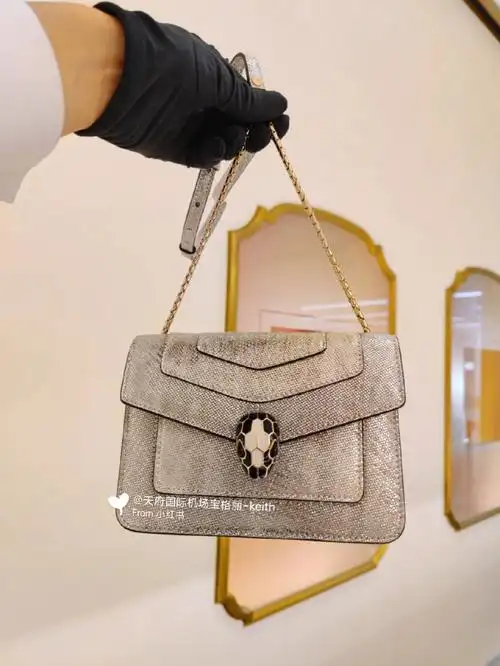 宝格丽蛇头包  #包包分享  #风琴包  #宝格丽bvlgari  #晒新包包