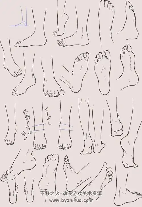 人体结构线稿图集美术绘画参考百度网盘下载