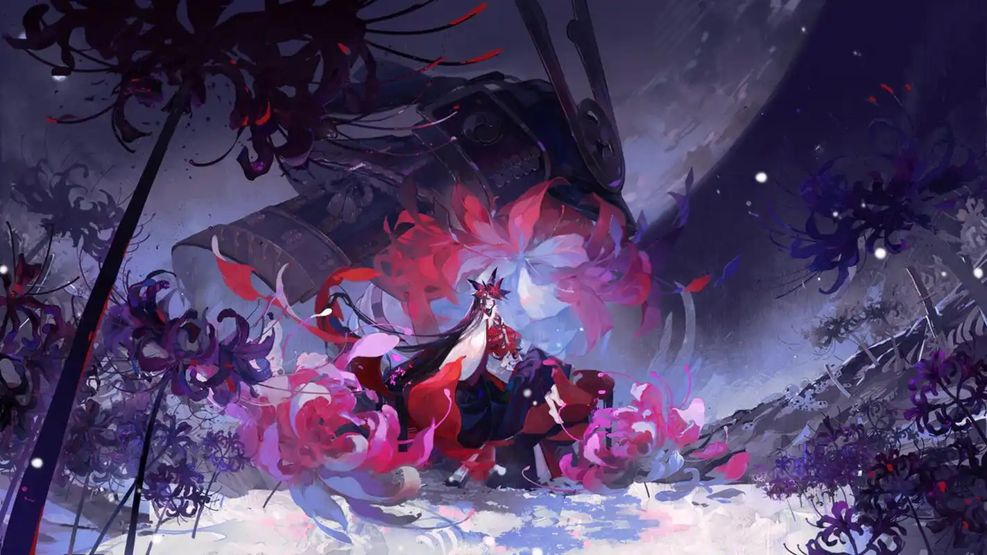 彼岸花 | 唯美古风手机壁纸