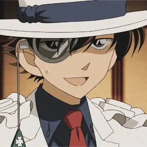 名侦探柯南:100张怪盗基德(黑羽快斗)头像合集,帅呆了~_黑羽快斗_怪盗