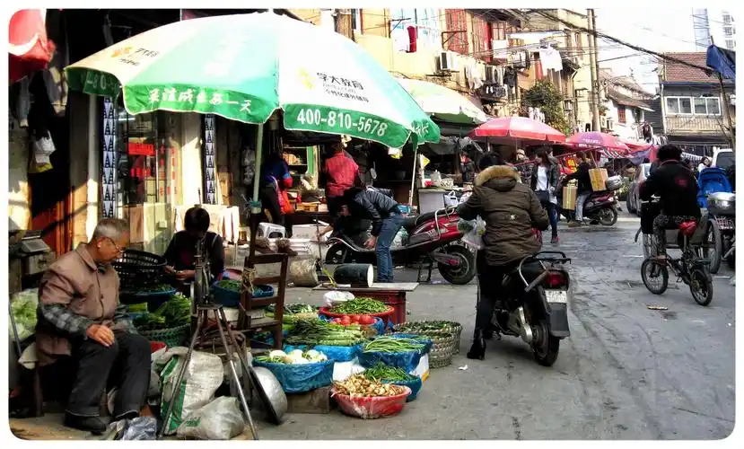【影像上海老城厢菜市场&弄堂人文】黄浦区老新街,天灯弄,巡道街,凝和