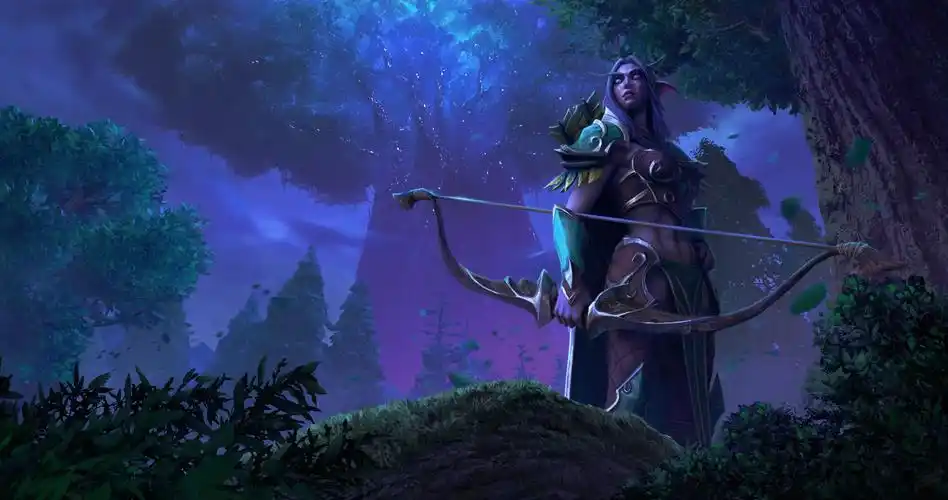 魔兽争霸3重制版角色模型暗夜精灵乘月而来