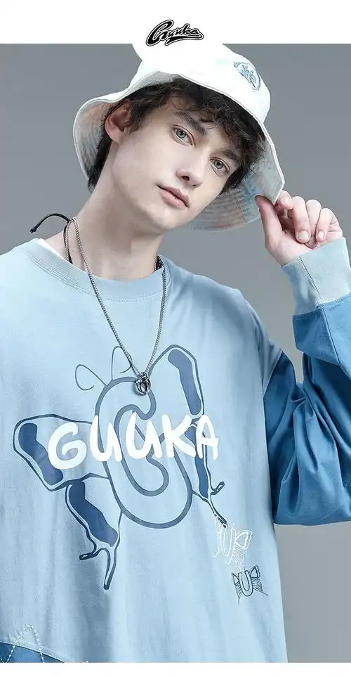 dayilai潮牌四环相扣吊坠项链张艺兴同款情侣嘻哈小众指环挂坠项链