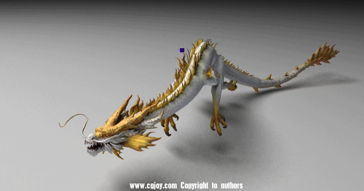 分享一个传统中国龙模型包含动画须者来取