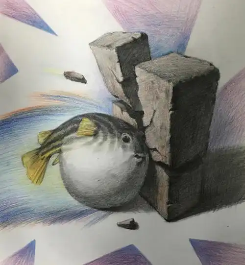 分享基础创意素描