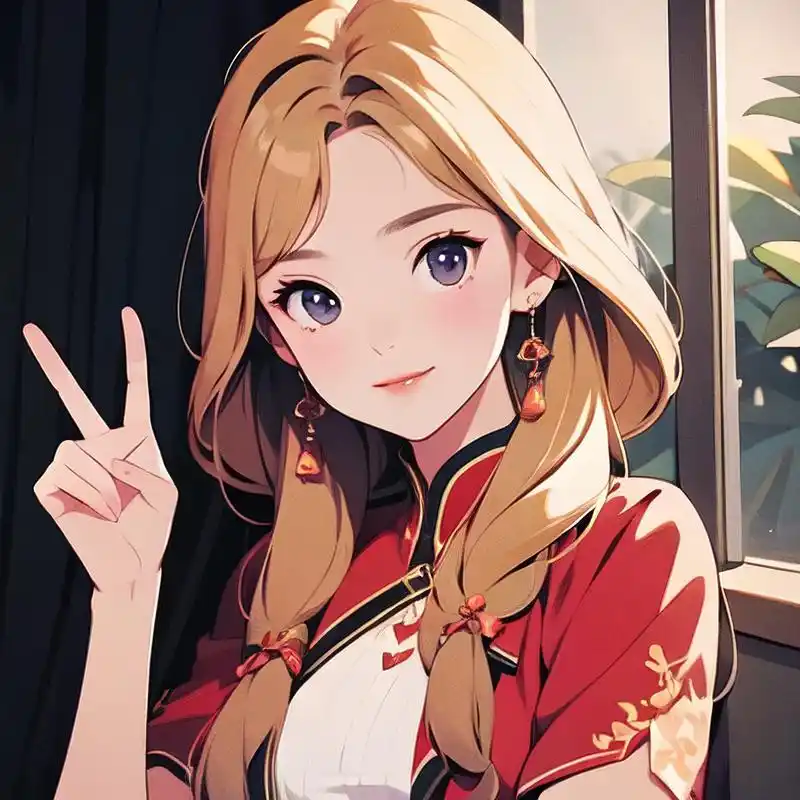 比耶女生头像🤩超可爱!