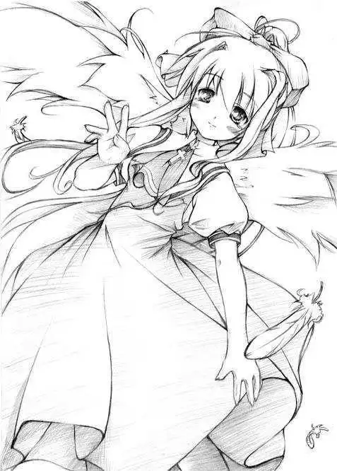 简单漫画图片素描