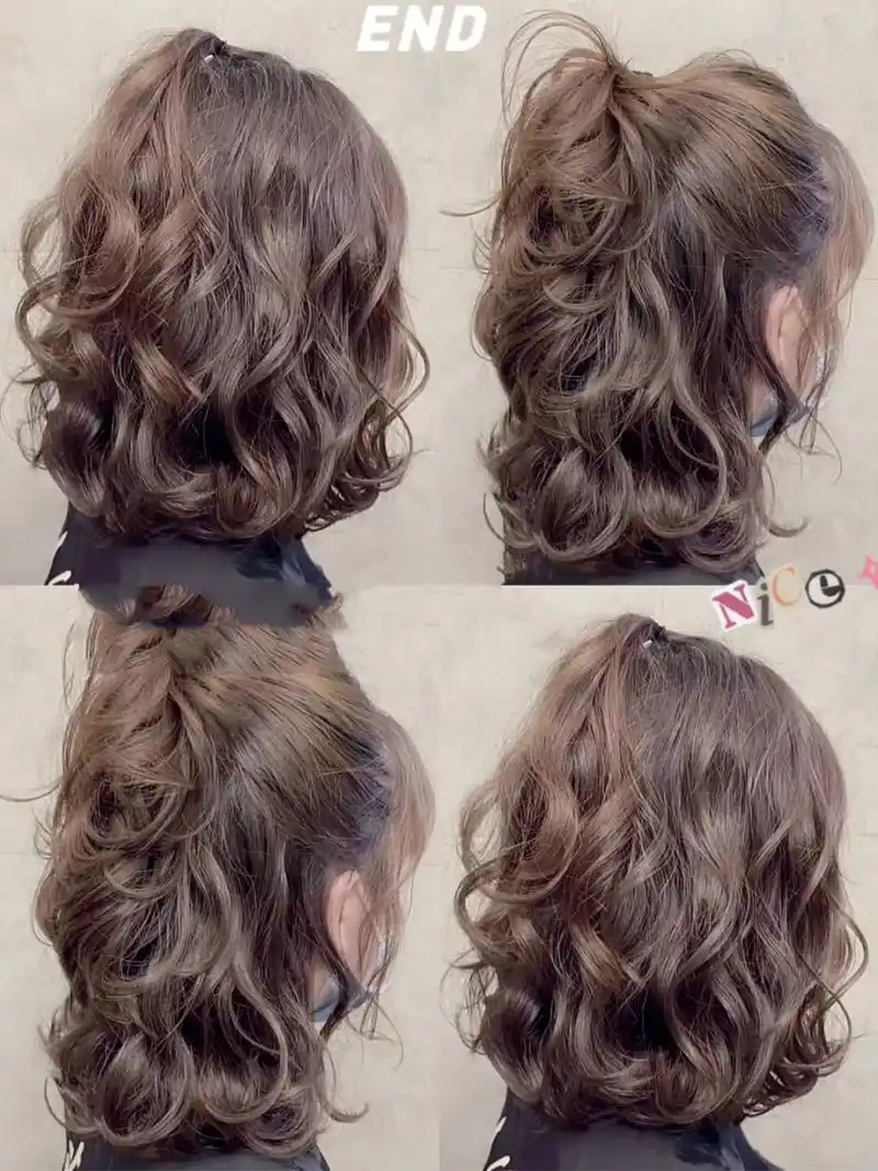 中短发女生一定要尝试一次的烫发发型木马卷 949494法式木马卷