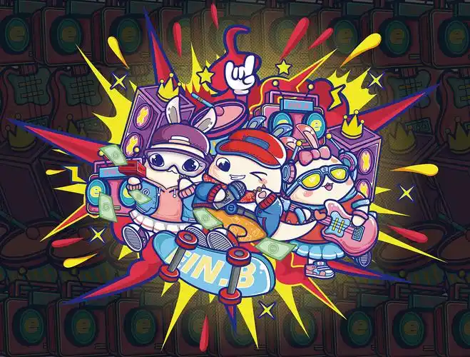 潮流插画嘻哈风格(ai矢量插画)