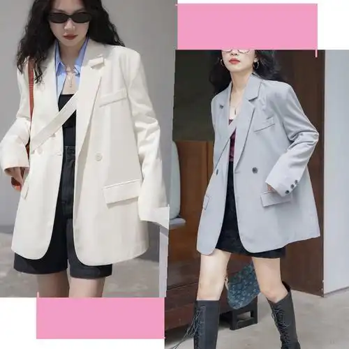 女士西装搭配!选对版型&颜色,随便配裙子或裤子都好看