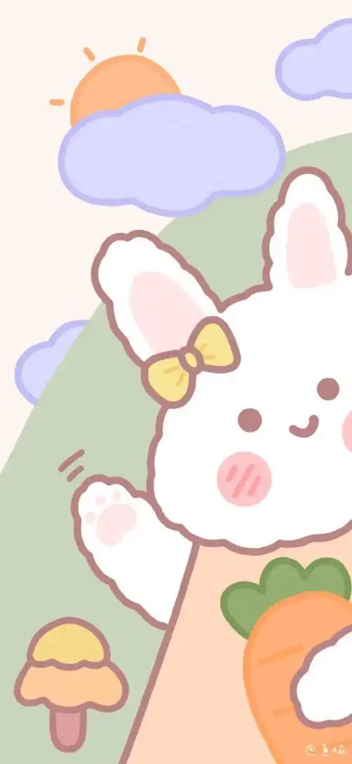 少女心壁纸 - 插画 素材 ins 韩系 可爱 简约 手绘 动漫 锁屏 屏保