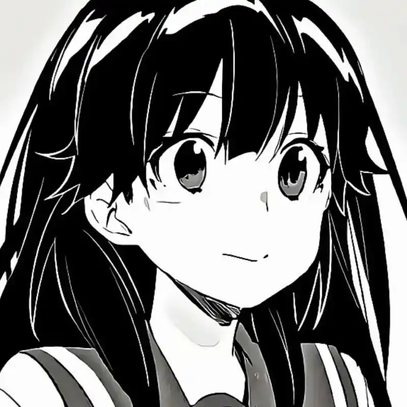 黑白动漫女头女生头像抖音图文来了