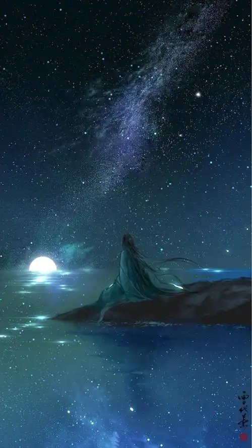 星空 壁纸 无水印 古风