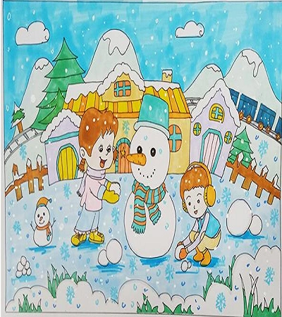 标签关键词:下雪儿童画教程
