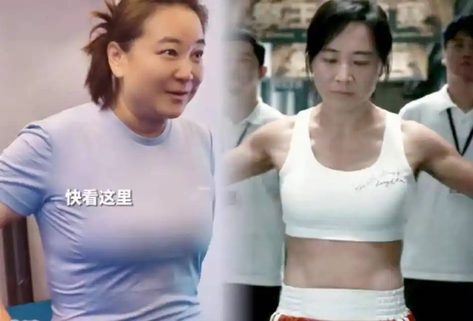 贾玲成功减重100斤,锻炼出一身肌肉线条,依然有人质疑她切胃_沙溢
