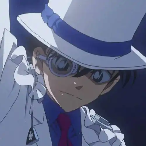 名侦探柯南:100张怪盗基德(黑羽快斗)头像合集,帅呆了~_黑羽快斗_怪盗