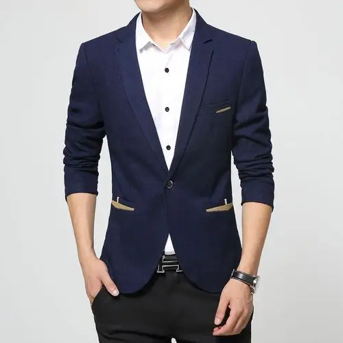 韩版修身西装外套演出服男时尚休闲正装西服