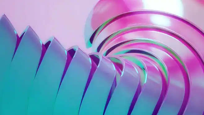 蓝绿七彩极致色彩渐变摄影植物人物时尚潮流定义app插图ui界面用头像