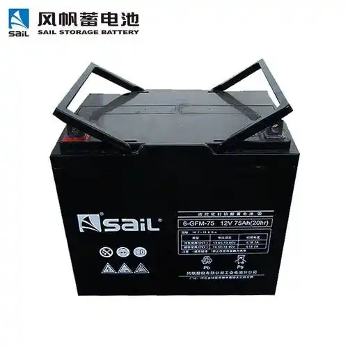 风帆蓄电池6gfm7512v75ah10hr阀控密封铅酸图片
