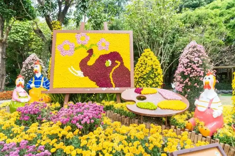 在青秀山一年一度的花展,遇见活色生香的冬天|活色生香|青秀山|菊花展