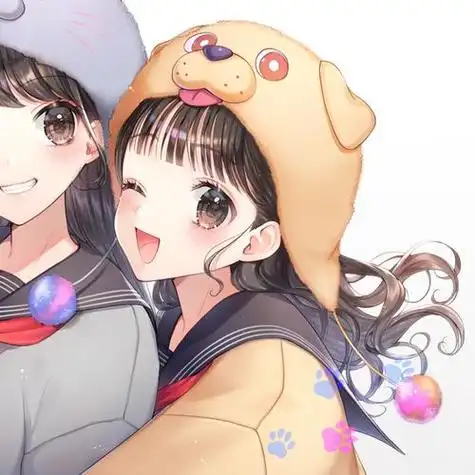 快来领取超可爱双人闺蜜头像.姐妹一起美美滴