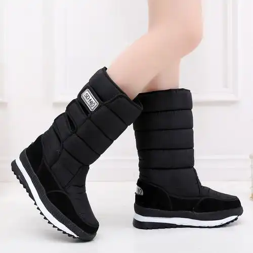 秋冬新款雪地靴女学生韩版可爱中筒靴子冬季保暖加绒加厚女鞋