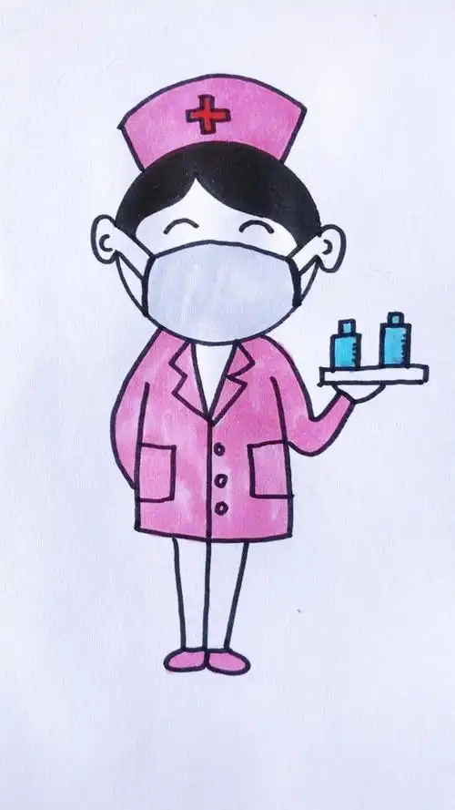 简笔画#致敬白衣天使