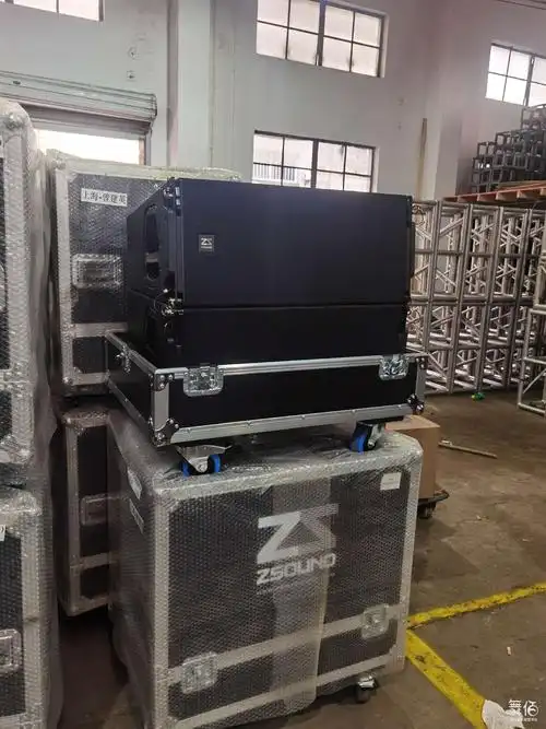 声杨线阵音响8 4 一套300元一天自提-舞台灯光设备租赁_舞美音响背景