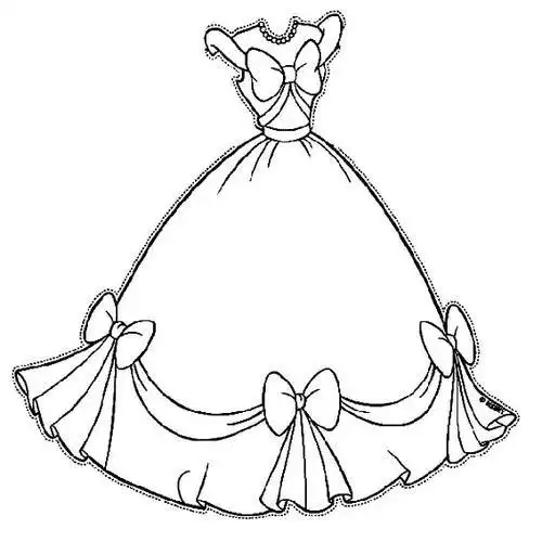 裙子简笔画小动物公主