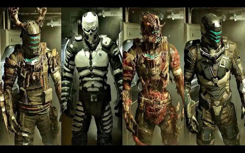 【4k60帧】《死亡空间 重制版》全盔甲展示 | 作者:shirrako