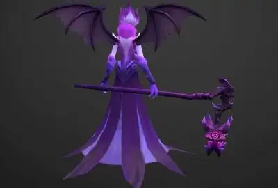 手绘 蝙蝠女王 吸血女妖【有动画】 蝙蝠女妖